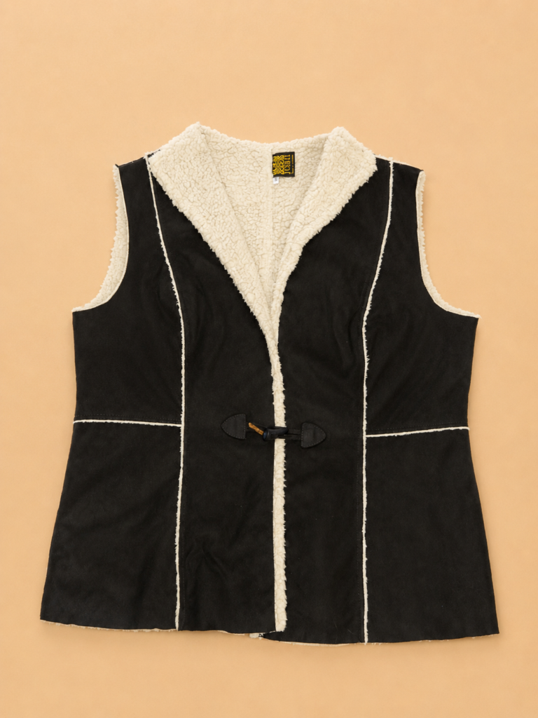 Chaleco Negro con broche especial